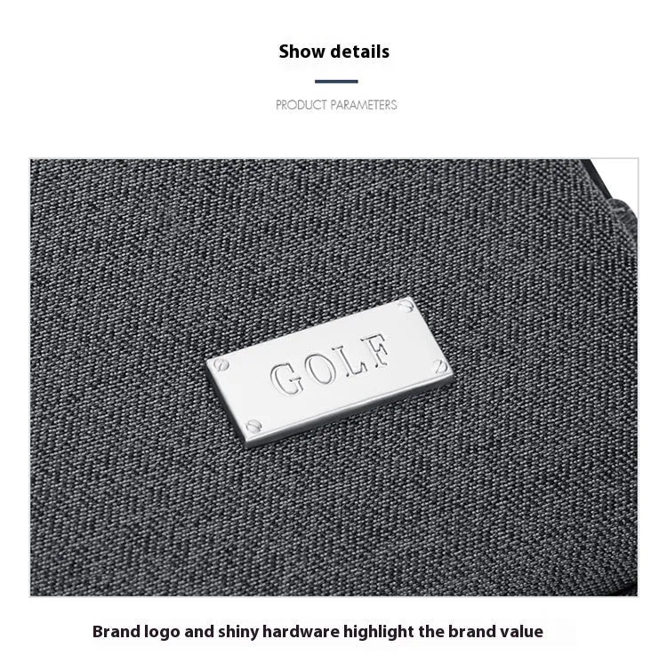 Men's dark grey 14-inch laptop protective sleeve made from Oxford fabric