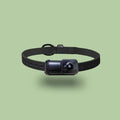 Black wifi camera neckband recorder on a table with a TYPE-C cable, dimensions 61.5x27x27mm.