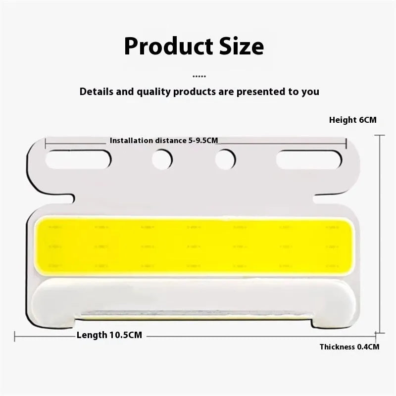 Waterproof aluminium COB LED truck side light for ground tyre illumination in multiple colours.