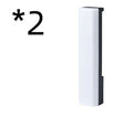3D RGB voice-activated table lamp with colourful lights on a desk, showing white shell option.