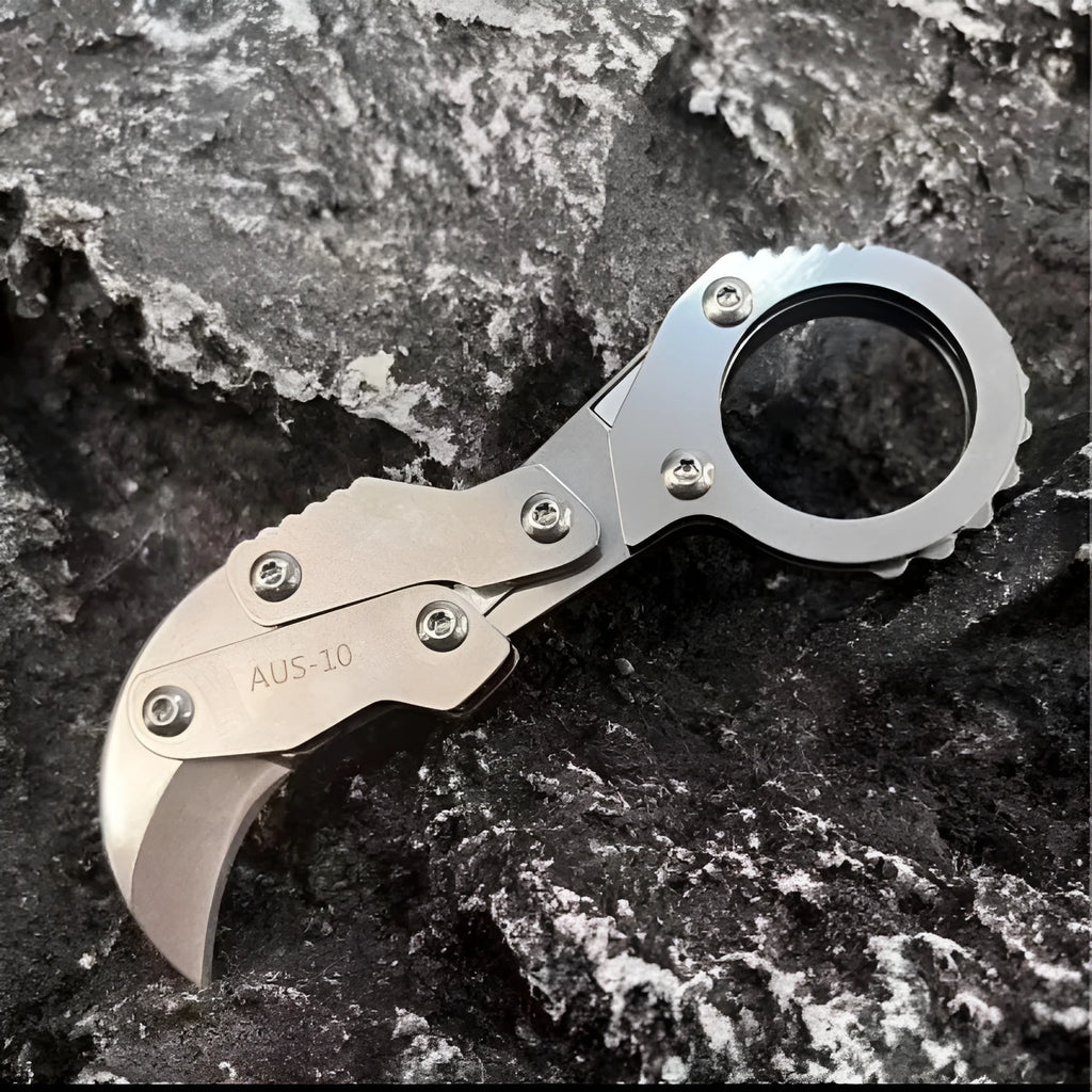 Stainless steel 420J2 folding knife 12mm full length 2.6cm blade 3.5mm cutting edge width