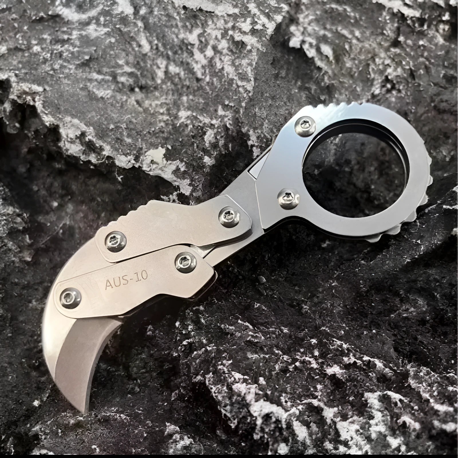 Stainless steel 420J2 folding knife 12mm full length 2.6cm blade 3.5mm cutting edge width