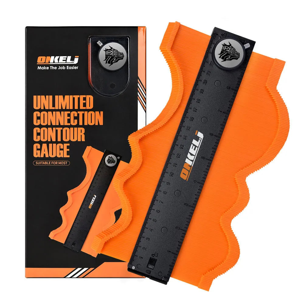 10-inch contour gauge with lock function for measuring irregular shapes and profiles