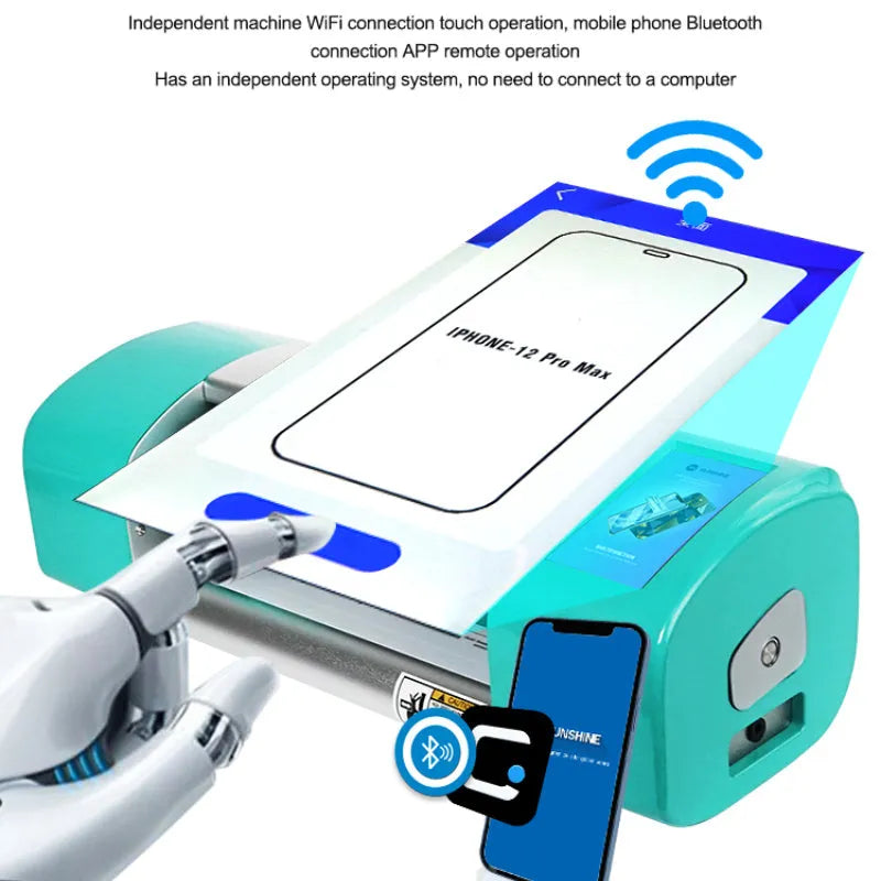 SS-890C PRO smart film cutting machine with metal body and digital display