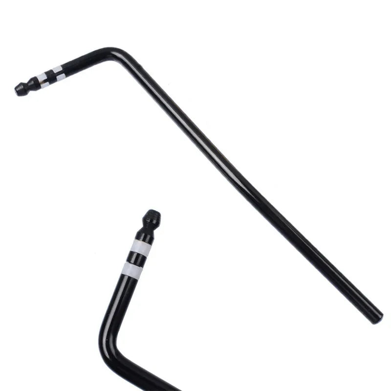 Direct plug-in metal tremolo crank arm for guitar in black, blue, gold, and silver colour options.