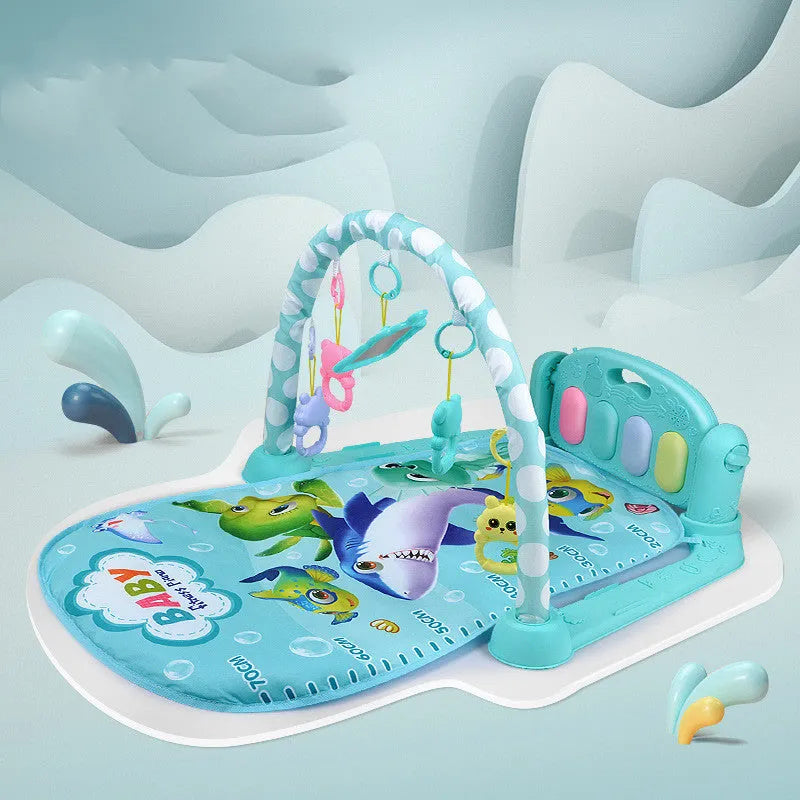 Baby fitness frame pedal piano activity centre for infants with electric sensory features