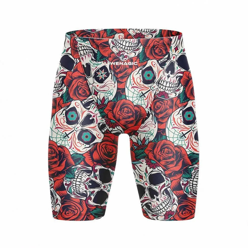 Adult unisex swimming briefs in Lycra-blend polyester fabric, shown in multiple colours.