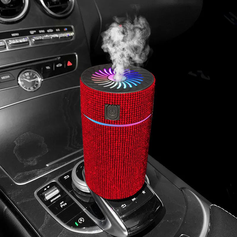 Car USB air humidifier in multiple colours with compact 14cm design
