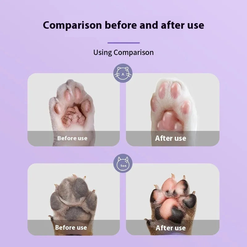 40g tube of pet foot moisturising cream with Brazilian palm wax for cat and dog paw care.