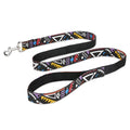 Black Christmas plaid stripe pet traction rope measuring 120cm long