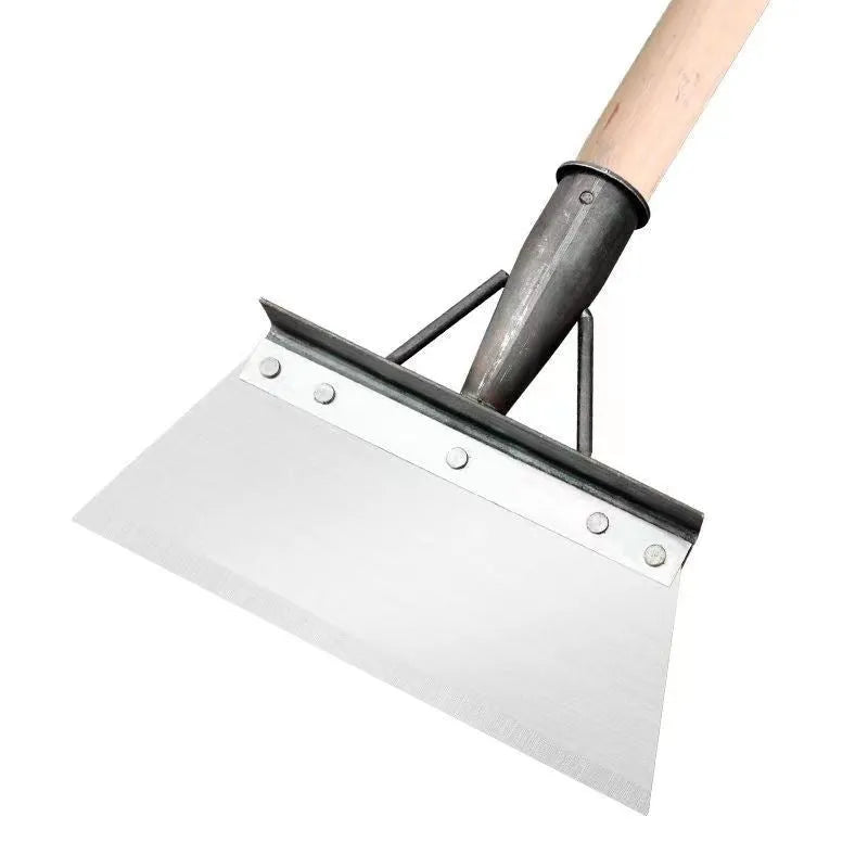 Manganese steel cleaning shovel with thickened construction in one of five size options from 210mm to 300mm