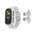 N8 Smart Bracelet Bluetooth Headset Combo showing wrist strap design with earphones in black, white, red, or pink colours