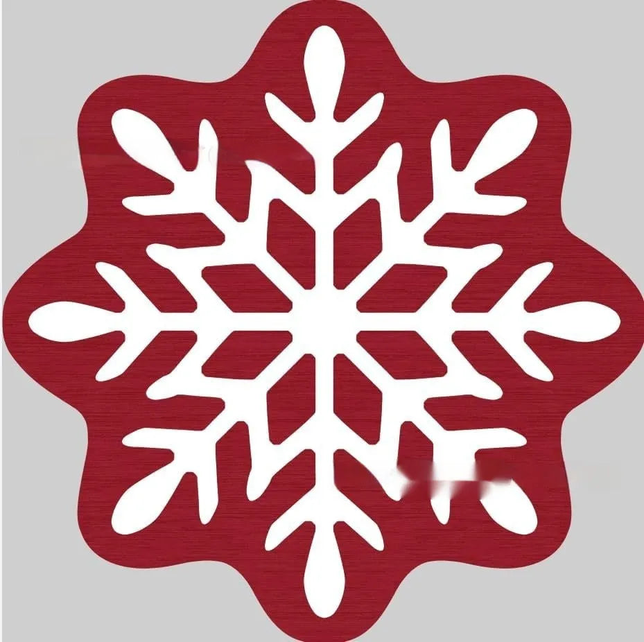 Christmas printed polyester carpet with festive design in square shape on wooden floor