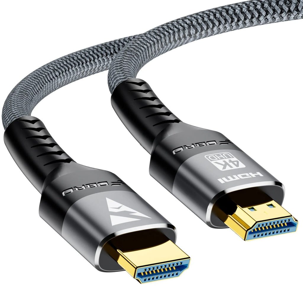 FDBRO 4K 60Hz HDMI 2.0 gold-plated knitted belt cable in 1m length for TV connection