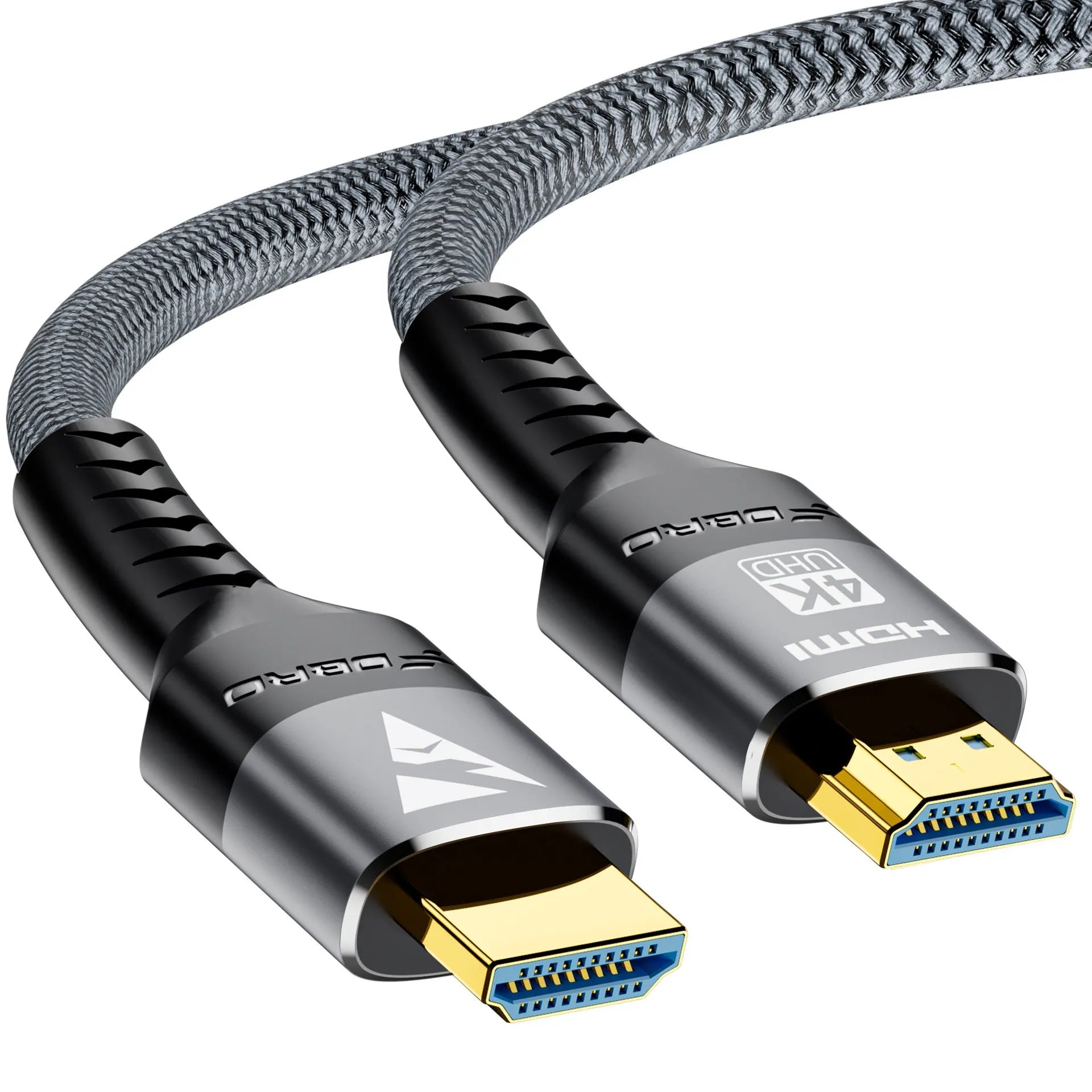 FDBRO 4K 60Hz HDMI 2.0 gold-plated knitted belt cable in 1m length for TV connection
