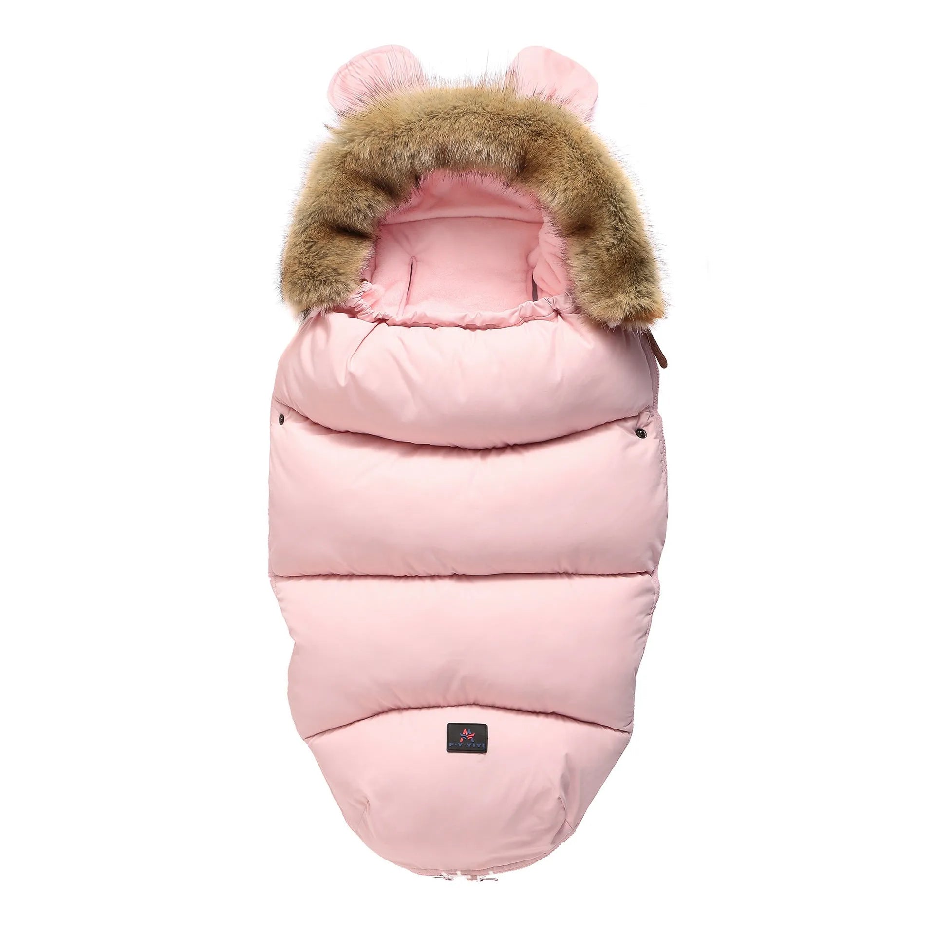 Detachable baby sleeping bag for strollers in cotton blend fabric, shown in a colour option.