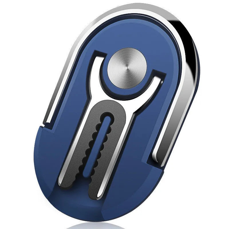 Universal car phone ring bracket with suction cup base and adjustable arms in multiple colours.