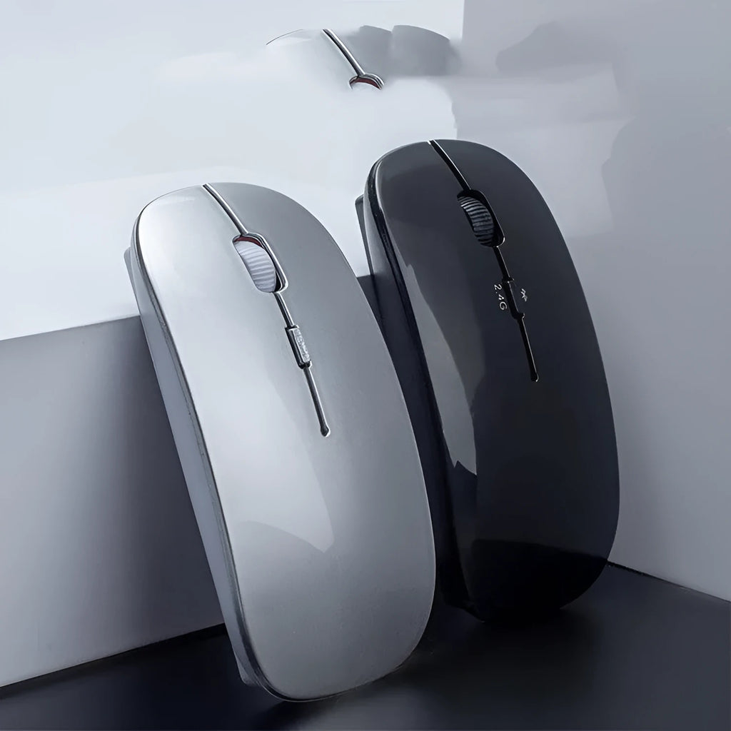 Wireless Bluetooth dual mode mouse in white with four-way roller and 1200 DPI