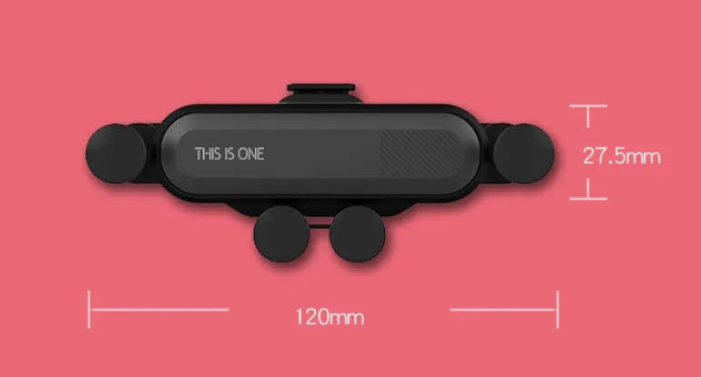 Universal car phone holder with adjustable air vent clip mount in multiple colour options