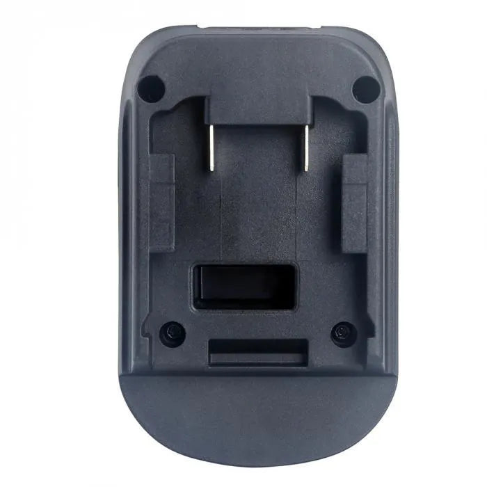 Black Milwaukee to Makita battery power adaptor converter for DM18M and H99F models
