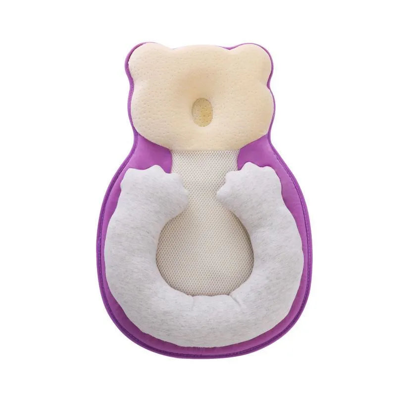 Portable folding baby travel crib with soft cotton sleep cushion in beige colour