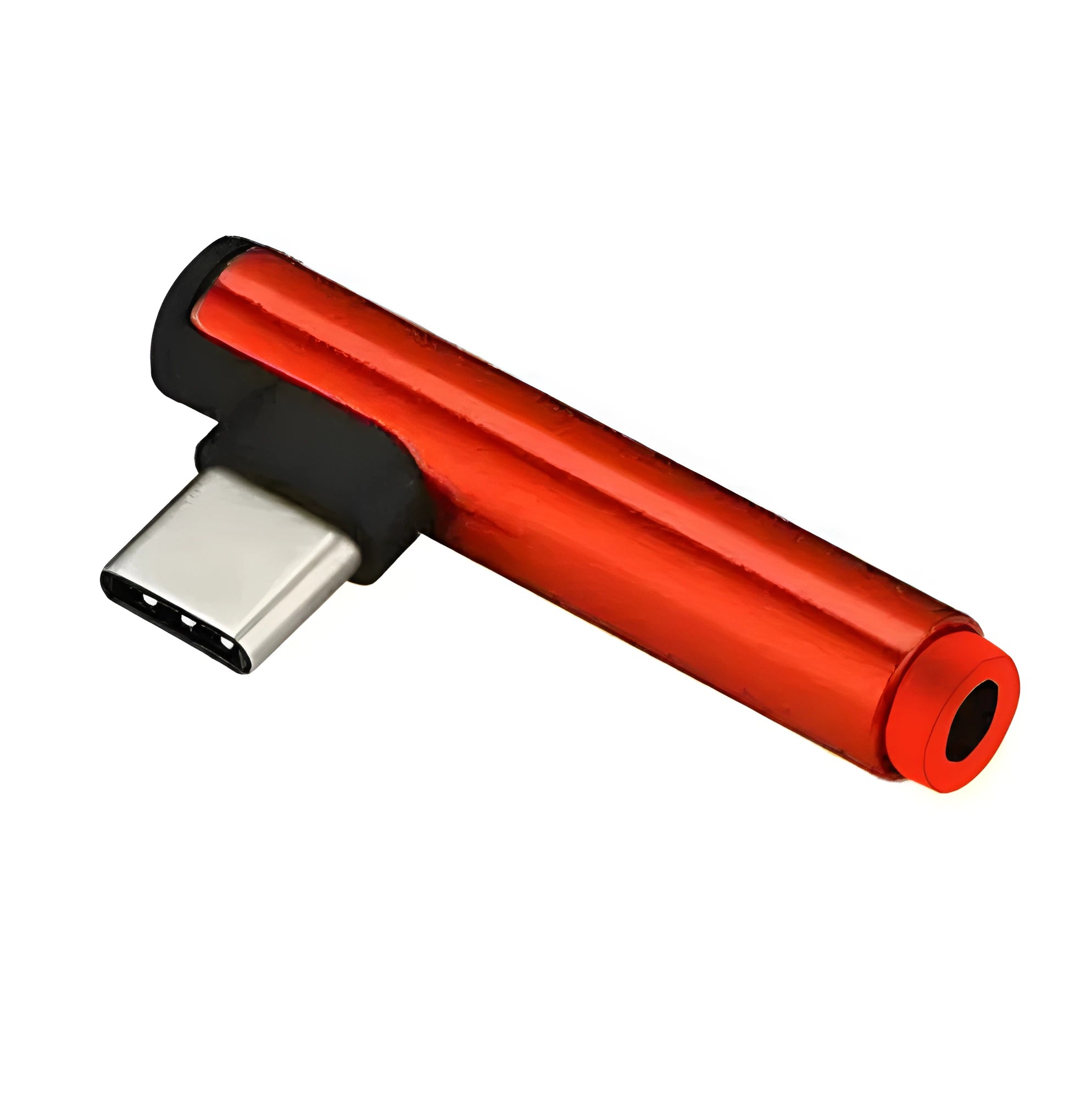 Aluminium alloy audio charging adapter with Type-C plug in multiple colour options