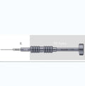 iPhone screwdriver with five bits including T2 triangle cross and aluminium handle