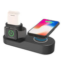 W3 three-in-one wireless charger for Apple devices with detachable magnetic watch charger in black colour