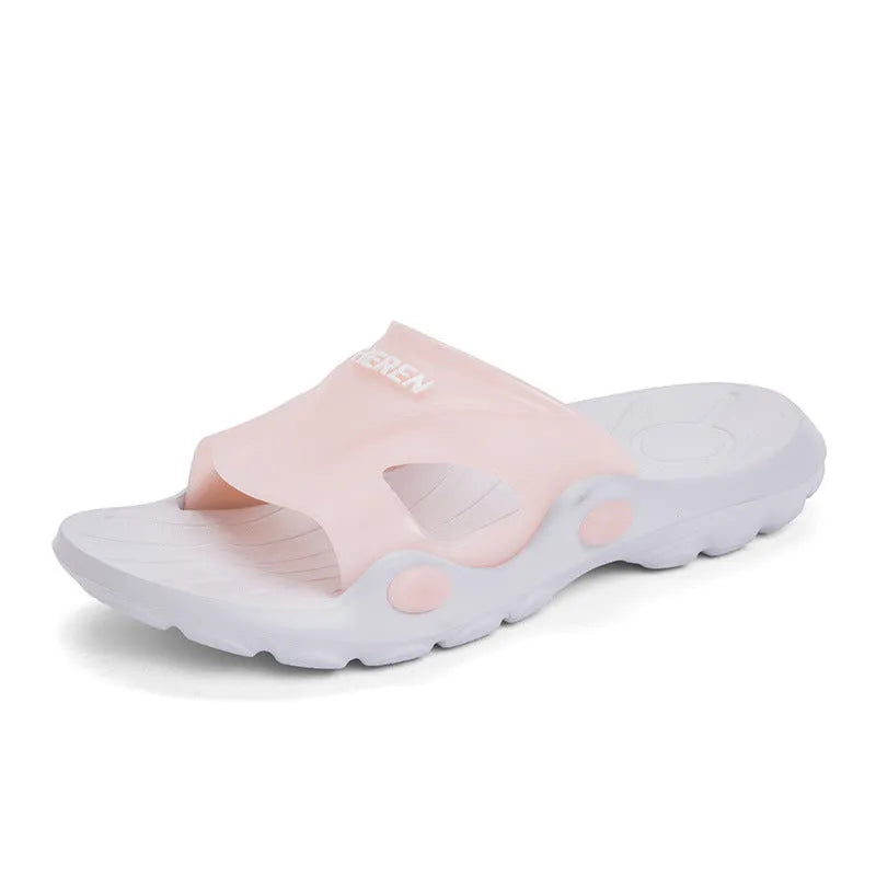 Indoor bathroom slippers for men with plastic vamp and rubber sole in multiple colours and sizes from 36 to 45 for home and spa use