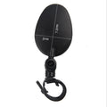 Mountain bike bicycle rearview mirror with 360-degree rotation and adjustable belt for handlebars 15-35mm diameter