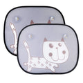 Universal mesh car window sunshade with suction cups, 44x35.5cm, in Zebra pattern