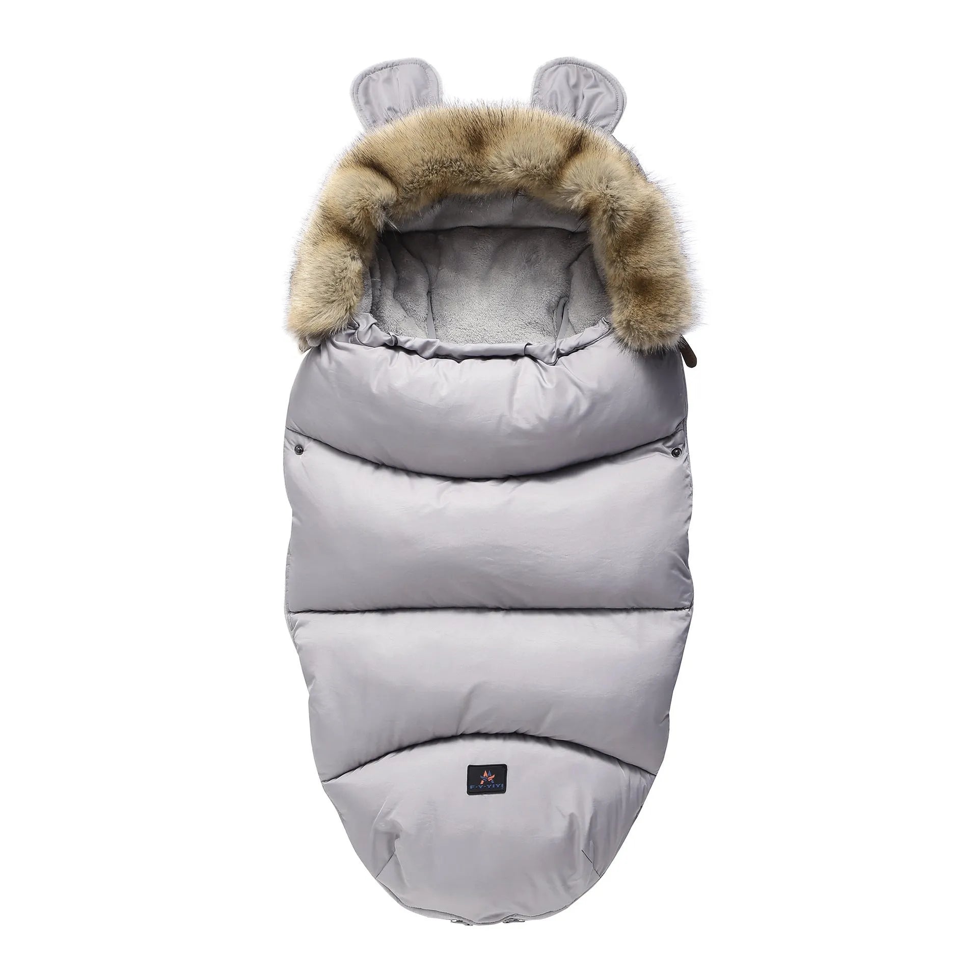 Detachable baby sleeping bag for strollers in cotton blend fabric, shown in a colour option.