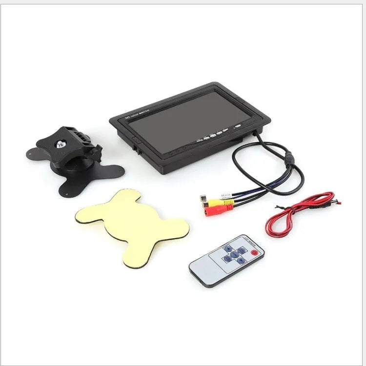 7-inch TFT desktop reversing monitor display with ABS housing and included camera