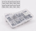 Boxed sea fishing rod guide ring set 80pcs alloy slightly guide rings in grid storage case