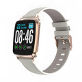 M8 smart fitness bracelet with zinc alloy body and TPU strap on a wrist, showing heart rate data on its screen.