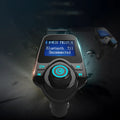 Black G7 Bluetooth car hands-free transmitter with FM transmitter and USB charging port