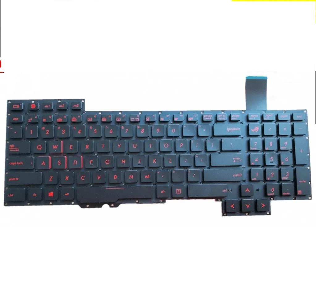 Black notebook wired keyboard with PS/2 connection cable and multimedia function keys