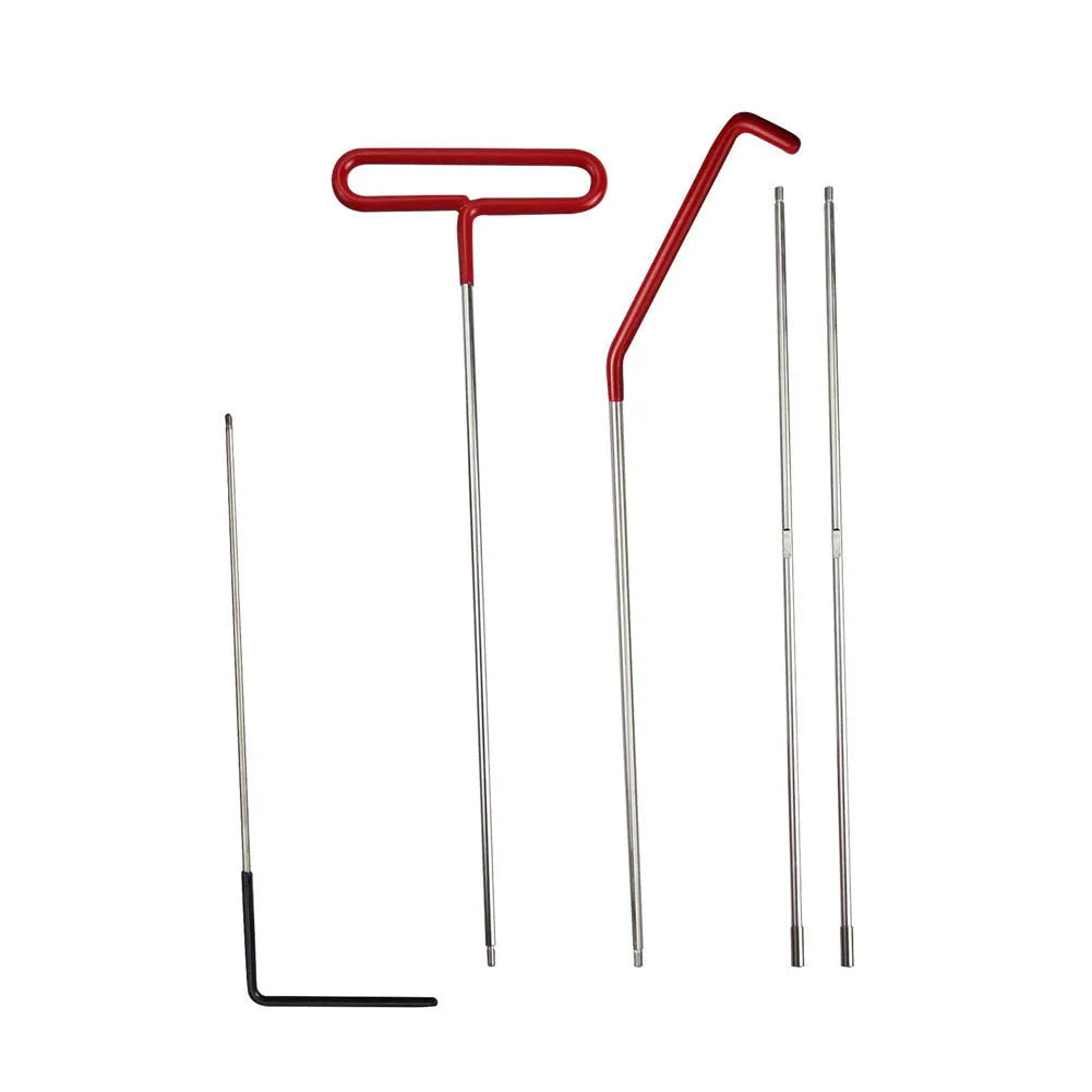 Car tool kit with air wedge pump bag and stainless steel long-reach tools