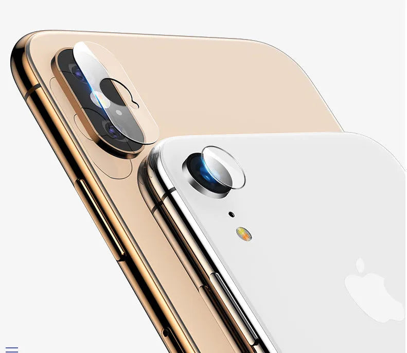 Glass fibre camera lens protective film for Apple iPhone models with anti-scratch surface