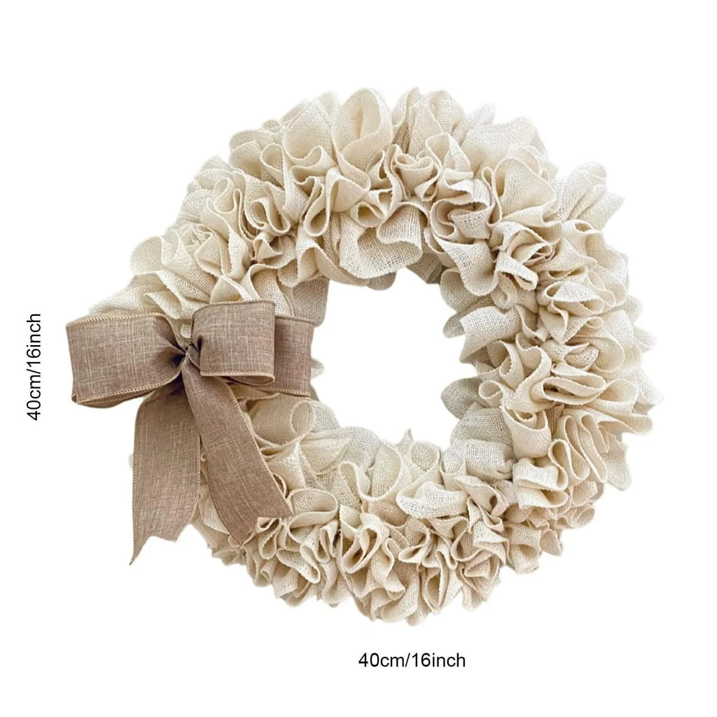 Linen garland door hanging decoration, modern simplicity style, plastic cloth, half-handmade, neutral colour