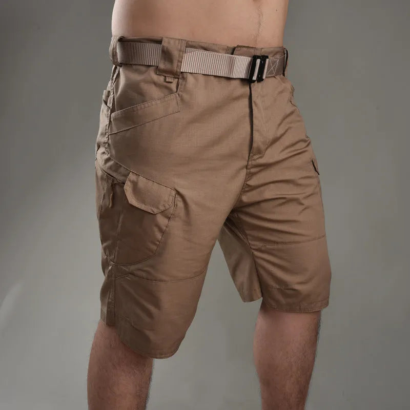 IX7 Tactical Shorts in cotton blend fabric with button closure for outdoor activities