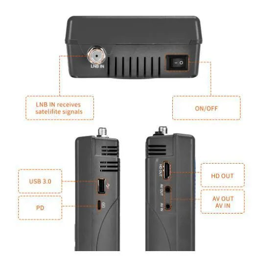 Plastic star searching instrument with 1920x1080 resolution, lightweight 0.6kg design, charging cable and manual included