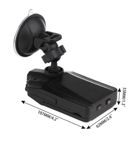 H198 HD six-light infrared night vision car dashboard camera DVR with aircraft nose design.