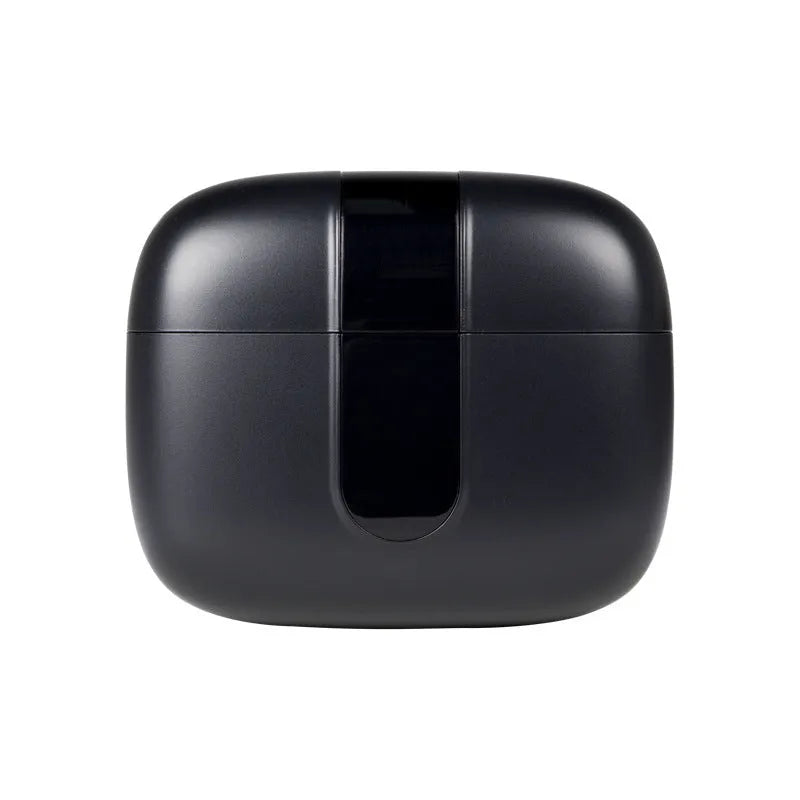 Jerry X08 wireless Bluetooth headset with digital display on earpiece and charging case