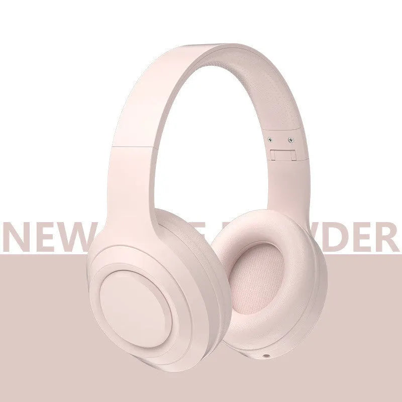 DR58 wireless bluetooth headset in black, white or pink with noise cancellation and microphone