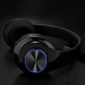 Wireless Bluetooth headset for mobile phones in red, black, blue, pink, or white colour.