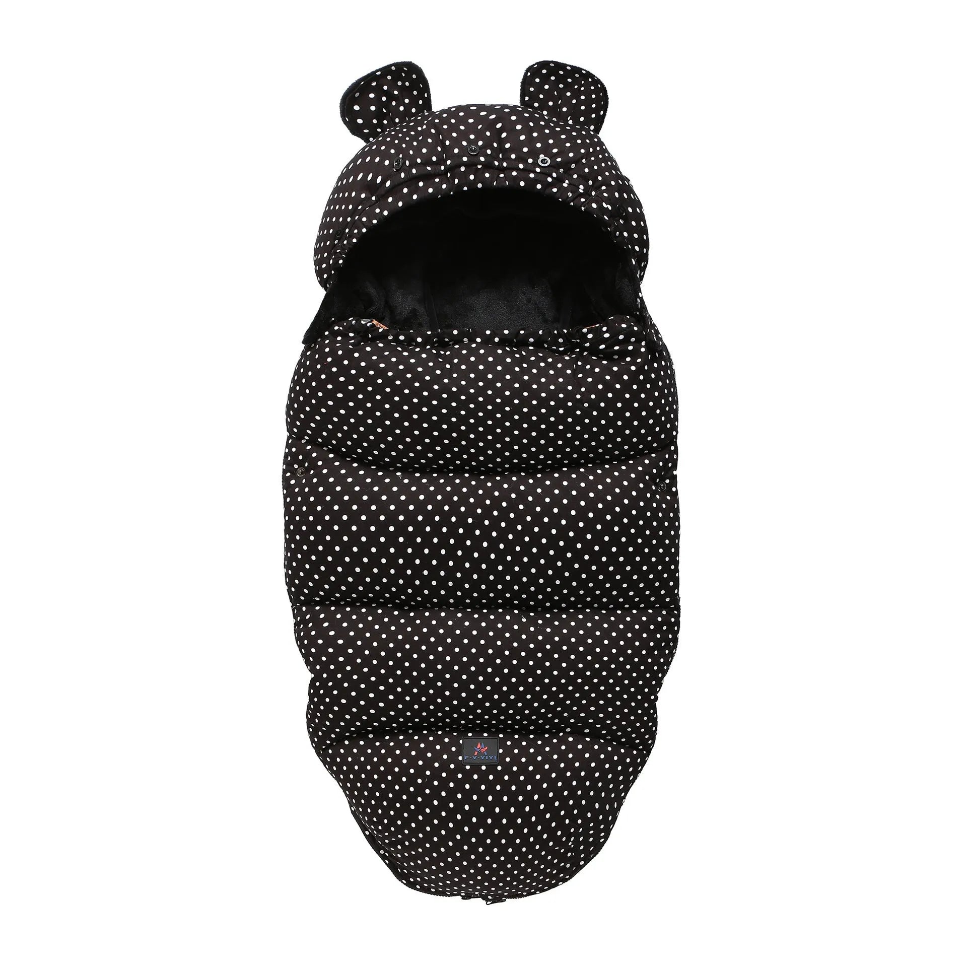 Detachable baby sleeping bag for strollers in cotton blend fabric, shown in a colour option.