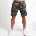 Men's black fitness quick-drying shorts in modal fabric with elastic waistband