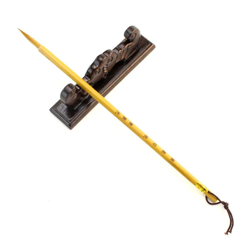 Langhao traditional calligraphy brush with natural wolf hair bristles.
