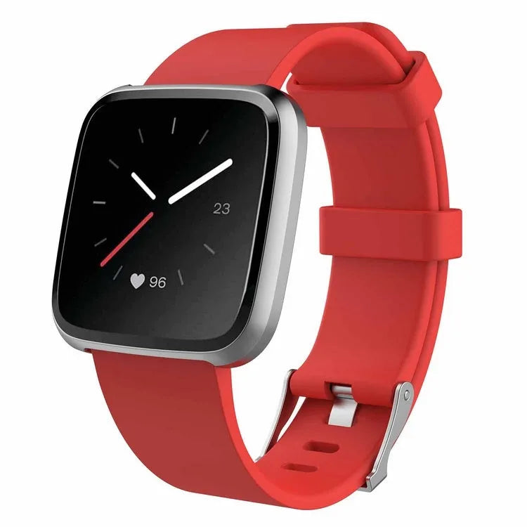 Fitbit Versa Lite replacement wrist strap in multiple colours showing Large and Small size options